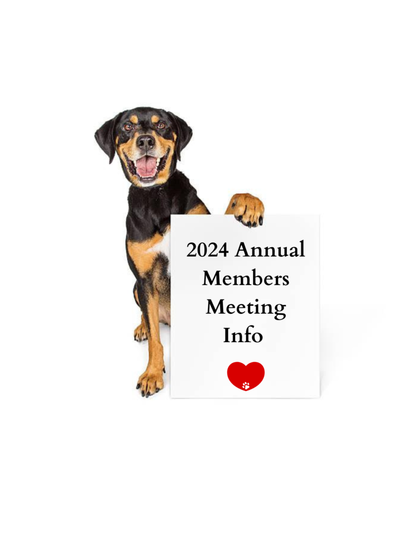 Notice of Annual Members Meeting – Wednesday, November 20, 2024 @ 6 pm