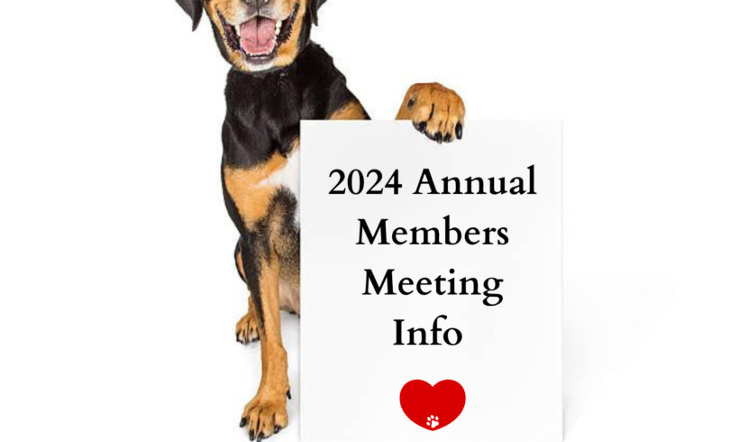 Notice of Annual Members Meeting – Wednesday, November 20, 2024 @ 6 pm